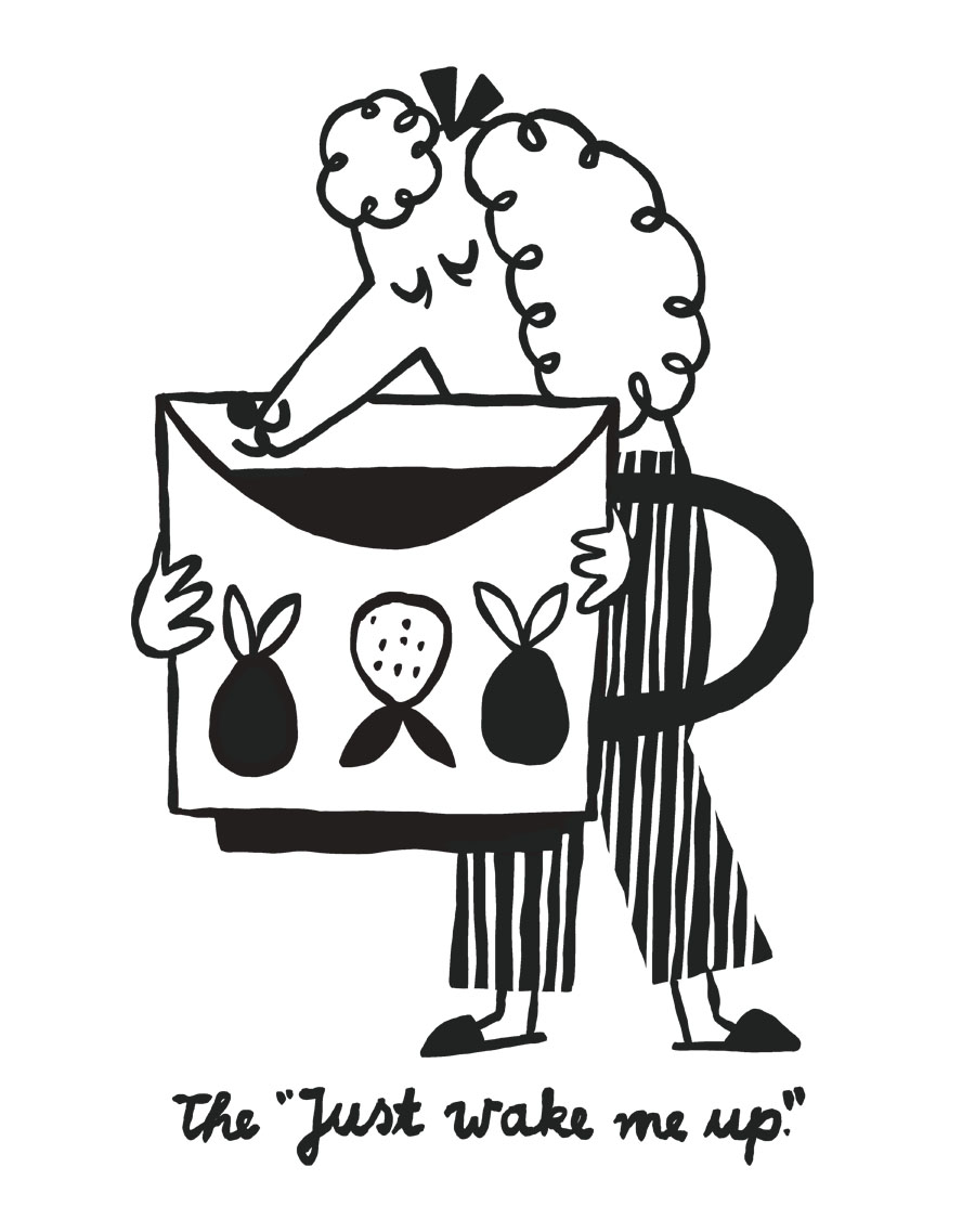 Sleepy dog and coffee