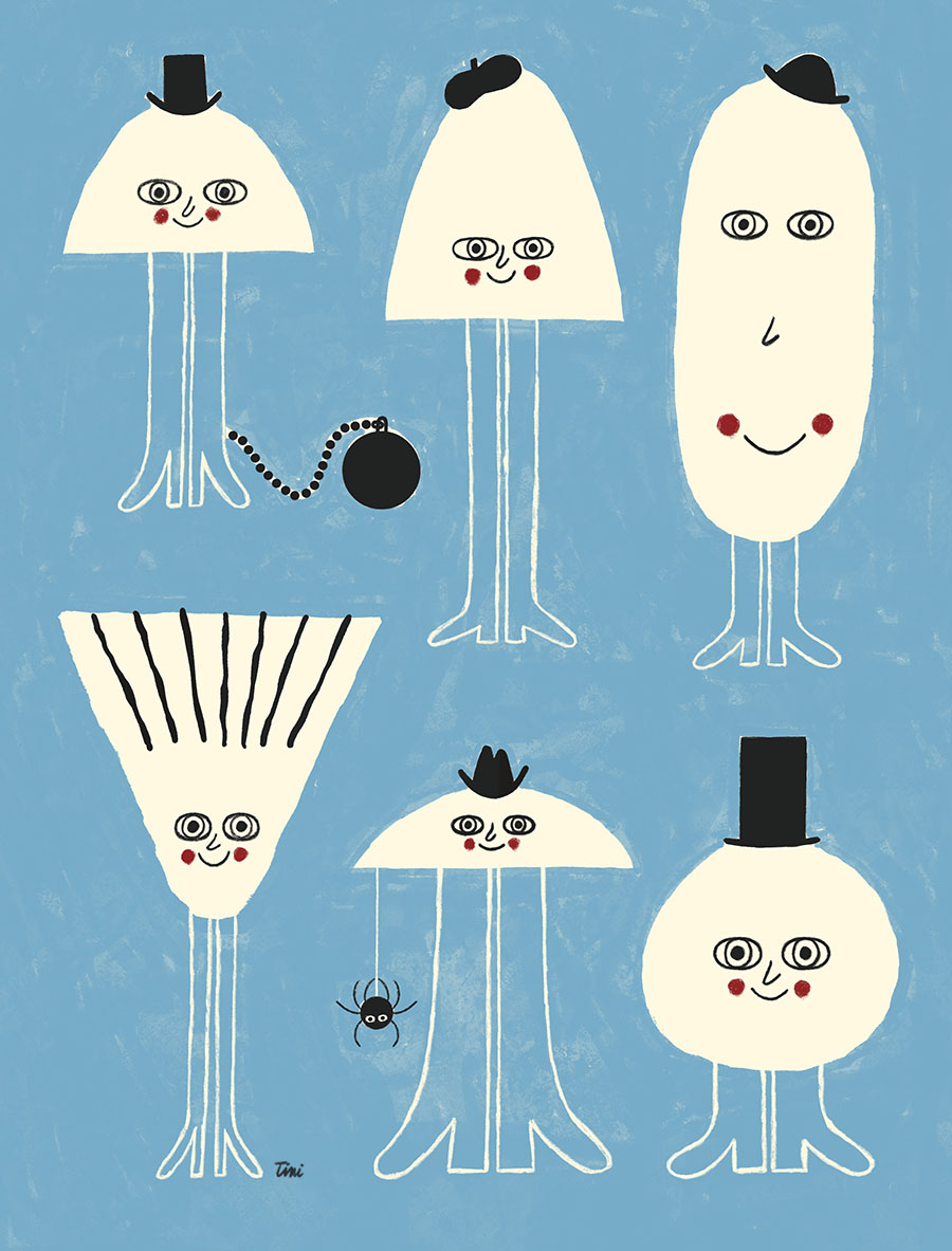 mushroom ghosts