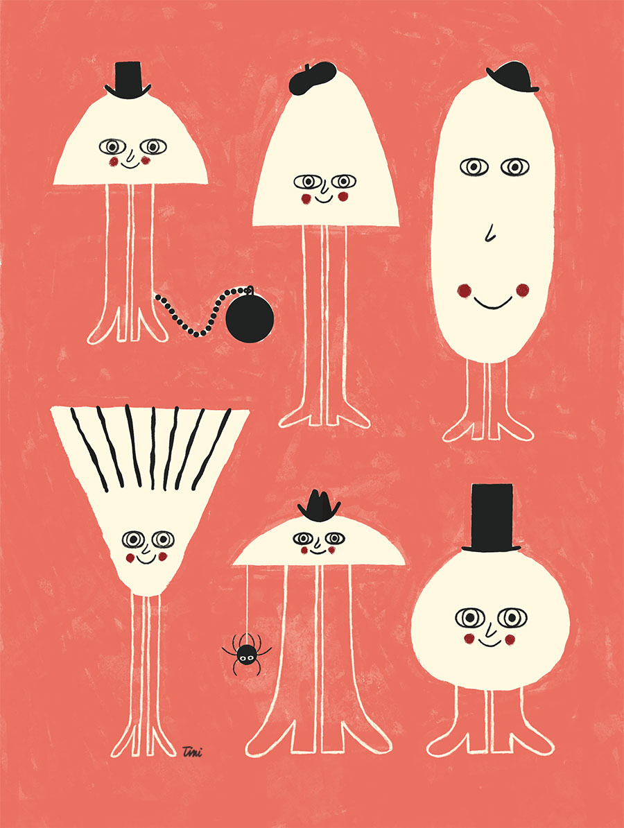 mushroom ghosts