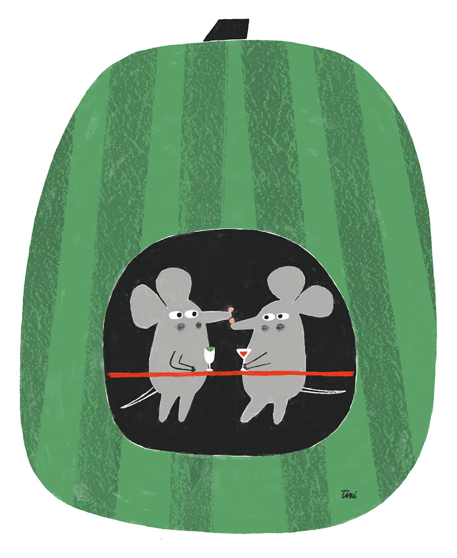 mice in melon