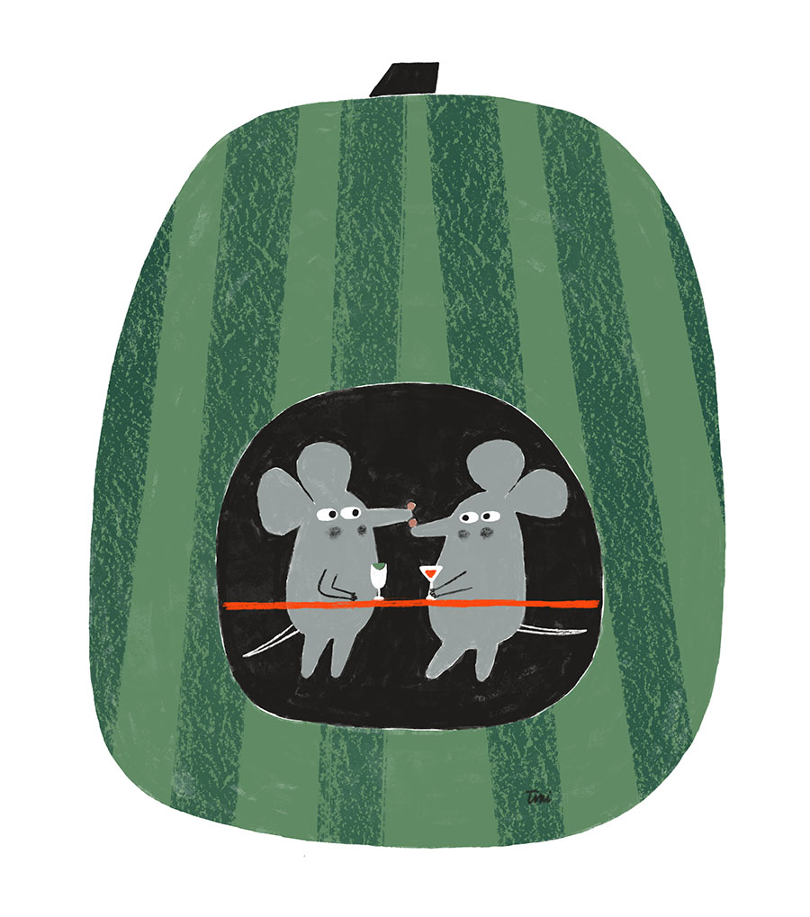 mice in melon