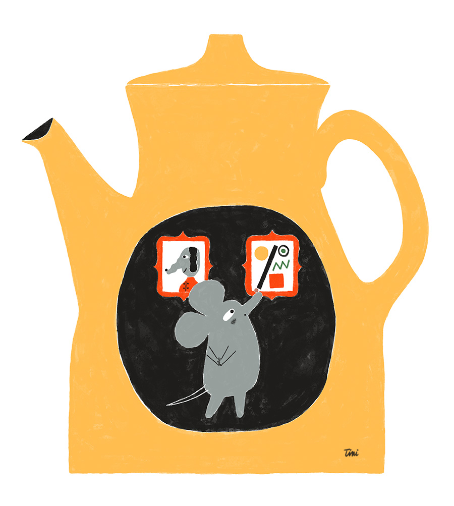 mouse in teapot