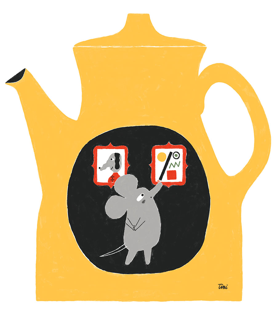 mouse in teapot