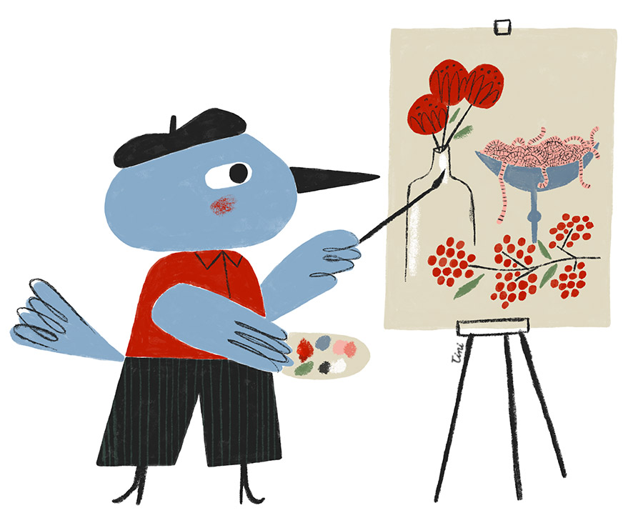 bird painting
