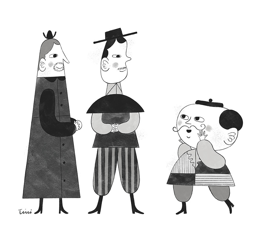 Black and white drawing