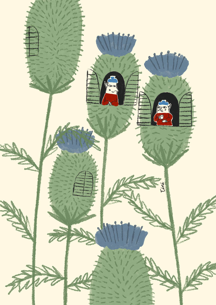 fellows living in thistles