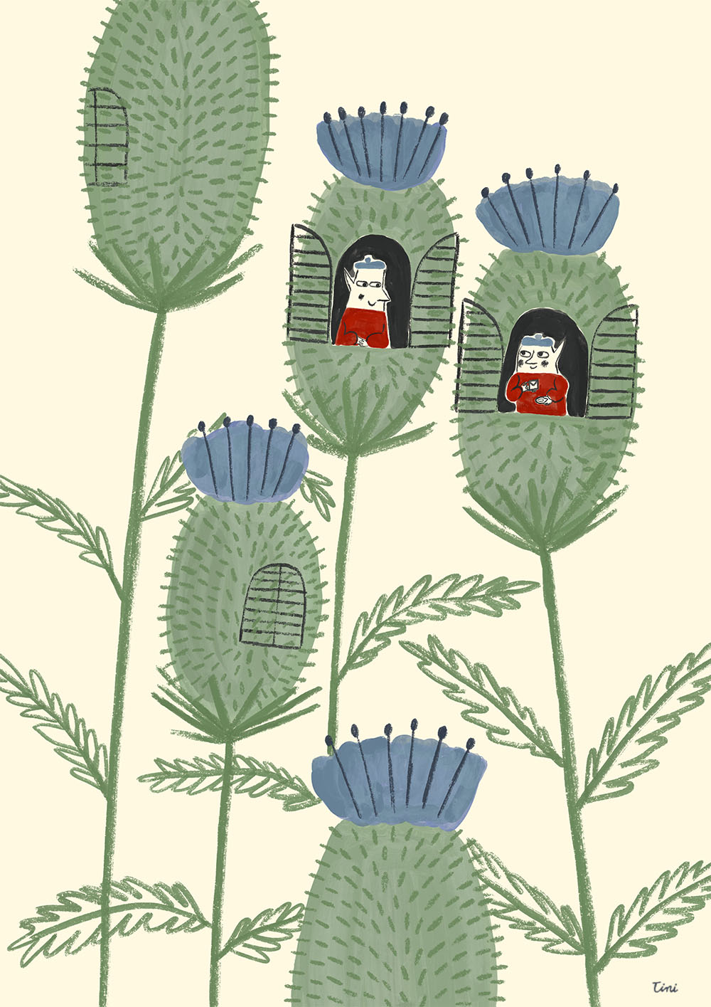 fellows living in thistles