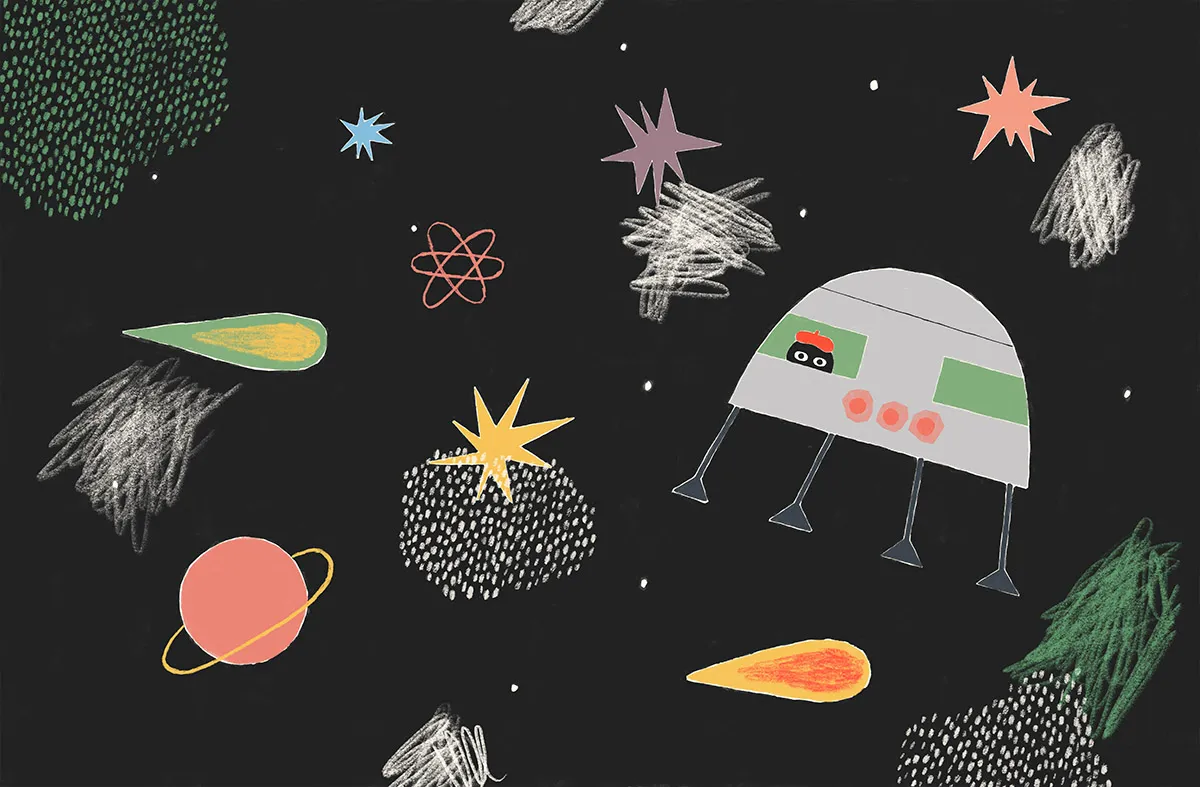 Inside spread from Selma, du machst das falsch — picture book illustrated by Tini Malina