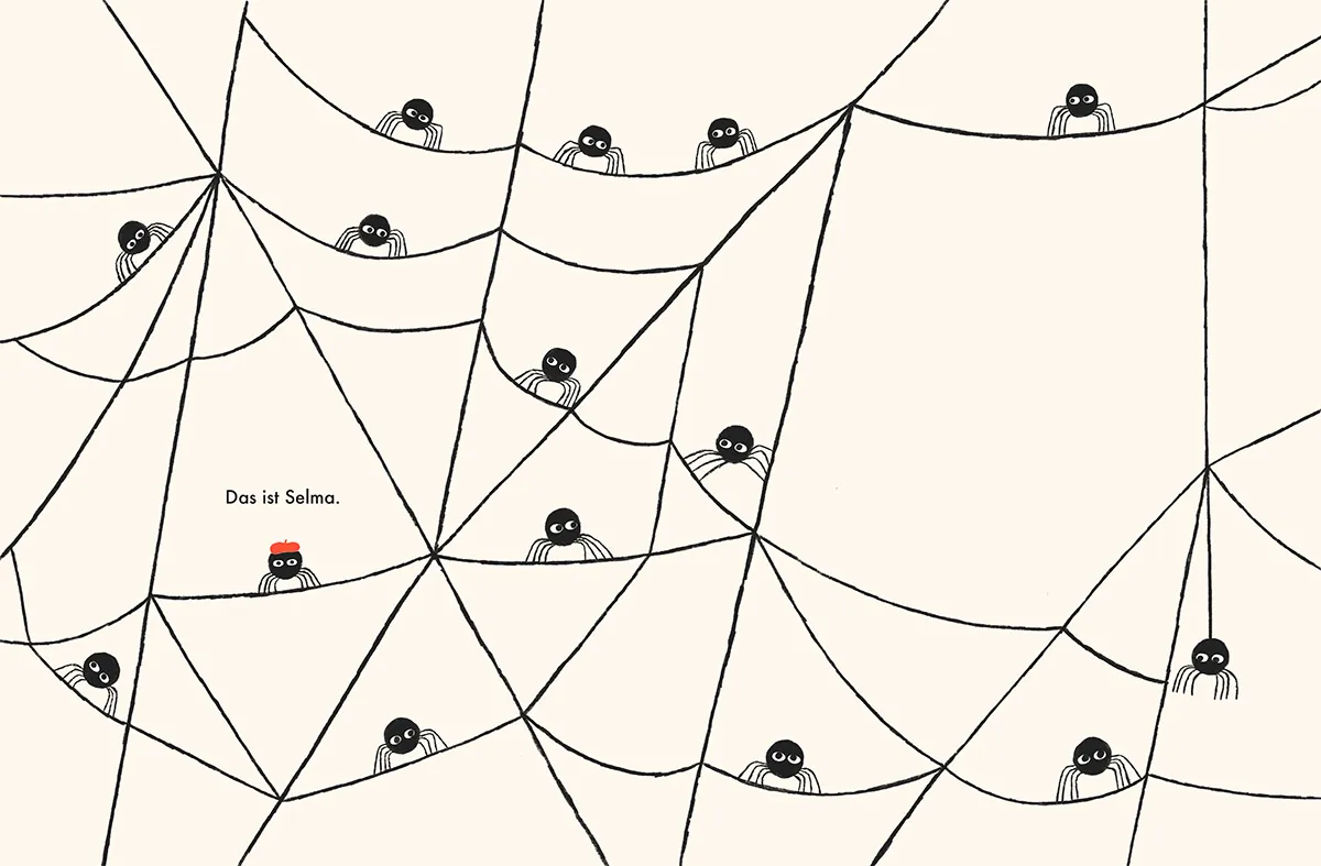 Inside spread from Selma, du machst das falsch — picture book illustrated by Tini Malina